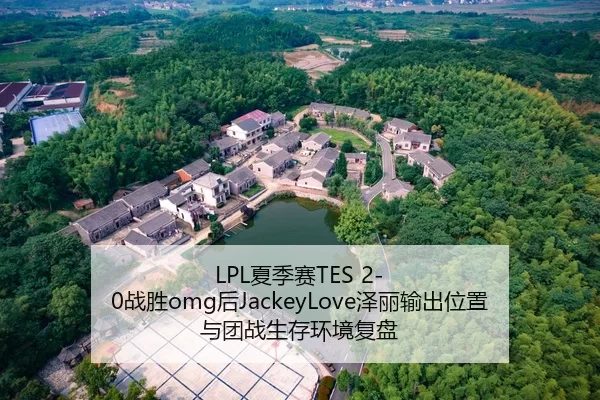LPL夏季赛TES 2-0战胜omg后JackeyLove泽丽输出位置与团战生存环境复盘